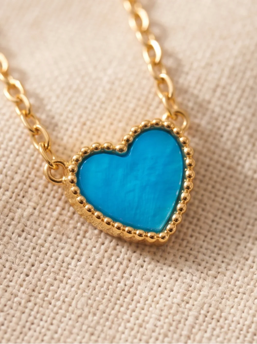 Cute Turquoise Heart Jewelry Set for Girls/Tweens (4-Piece Set) – Hypoallergenic